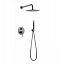 Conjunto de ducha monomando Monza black gun metal de Imex